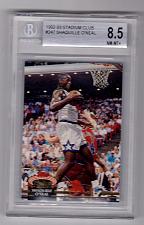 Buy 1992-93 Stadium Club Shaquille O'Neal Rookie #247 BGS 8.5 NM-MT+ 10 Centering