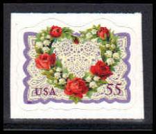 Buy 3275 55c Love Fine MNH Plt/4 LR B222222 F12273