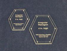 Buy Irregular Hexagon Set - Quilting Templates 1/8 Inch Acrylic