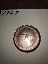 Buy 1867-1967 1Cent Canadian 1c Penny Nice Error Toned Purple 100th Of Confederation