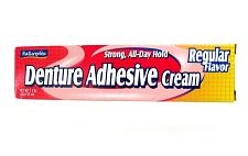 Buy DN02 Natureplex Denture Adhesive Cream Strong All-Day Hold Regular Flavor 1.5 Oz
