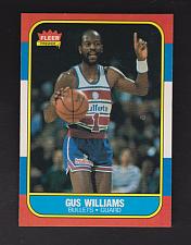 Buy 1986 Fleer Basketball #124 Gus Williams NM-MT Washington Bullets