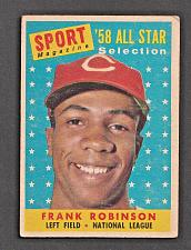 Buy 1958 Topps Frank Robinson #484 AS All Star HOF Reds EX-MT
