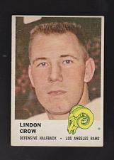 Buy 1961 Fleer Football Lindon Crow #105 Los Angeles Rams NM-MT