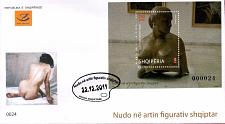 Buy Albania 2011. NUDES IN ALBANIAN FIGURATIVE ART. FDC Block MNH