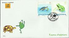 Buy Albania Stamps 2014. Albanian Fauna (Caretta caretta, Hula arborea). FDC MNH