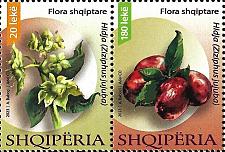 Buy Albania Stamps 2023. Flora: Ziziphus jujuba. Fruit. Flower. Set MNH