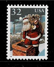 Buy 3004 32c Santa At Chimney Fine MNH