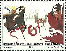 Buy Kosovo Stamps 2010. Stop violence against women. Set MNH
