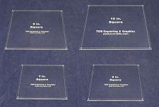 Buy 4 Piece Square Set -7,8,9,10 Inches With Guideline Holes Clear Acrylic 1/8 Inch