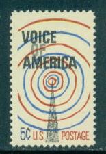 Buy 1329 5c Voice of America Fine MNH Plt/4 LR 29052 F08808