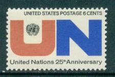 Buy 1419 6c United Nations Fine MNH Plt/4 LR 32316 F06446