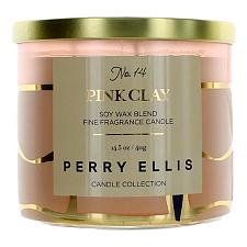 Buy Perry Ellis 14.5 oz Soy Wax Blend 3 Wick Candle - Pink Clay