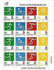 Buy Albania Stamps 2008. OLYMPIC GAMES PEKIN Beijing 2008. Sheet MNH
