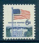 Buy 1338D 6c U.S. Flag Fine MNH