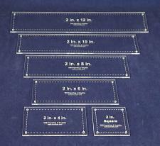 Buy 6 Piece Rectangle-Square Set - 1/8 Inch Thick Acrylic- Quilting templates