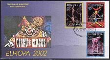 Buy Albania Stamps 2002. EUROPA CEPT 2002 "CIRCUS". FDC Set MNH