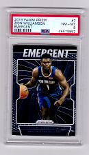 Buy 2019-20 Panini Prizm Emergent #7 Zion Williamson Pelicans Rookie PSA 8 NM-MT
