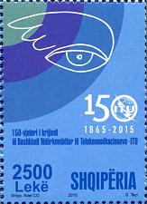 Buy Albania 2015. The 150th anniversary of the ITU. Set, Block or Strip. MNH