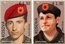 Buy Kosovo Stamp 2018. Heroes - Bekim Berisha & Bedri Shala. Set MNH