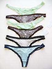 Buy A049T Tart Intimates NEW Women's Soft Stretch Modal Lace Opening Thongs S M L