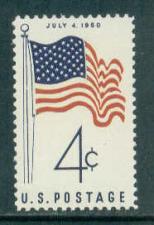 Buy 1153 4c U.S. Flag Fine MNH