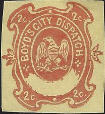 Buy US Scott #20L29 Mint VF 2 Cent 1874 Local Stamp Boyd's City Dispatch