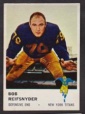 Buy 1961 Fleer #218 Bob Reifsnyder New York Titans NM-MT