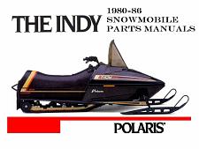 Buy POLARIS INDY 1980-1986 SNOWMOBILE PARTS MANUALs for 1981 1982 1983 & 1984 Sleds
