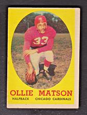 Buy 1958 Topps Football #127 Ollie Matson Chicago Cardinals VG/ EX