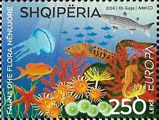 Buy Albania Stamps 2024. CEPT Europe: Underwater Fauna & Flora. Set MNH