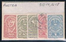 Buy Austria 213 Mixed condition Partial Set Scott 's Shown 1919 (A0225)