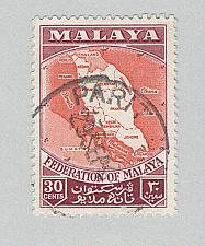 Buy Malaya Federation Map 83 1957 Used (BP89723)