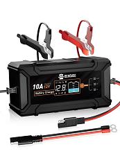 Buy DC House 12V 10A LiFePO4 Battery Charger, Smart Trickle Fully Automatic