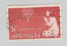 Buy Australia Used Christmas 1957 little girl praying (BP90408)
