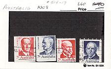 Buy Australia 514-17 Used set Prime Ministers 1 1972 CV 1.60 (SC0_649)