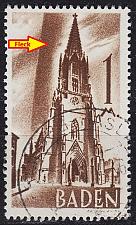 Buy GERMANY Alliiert Franz. Zone [Baden] MiNr 0013 PF VI ( O/used ) [01] Plattenfehler