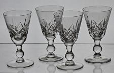 Buy 4 Signed Hand Cut Glass Liquor Glengarry Cambridge Stuart