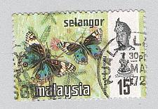 Buy Malaysia Selangor 133 Butterflies Used 1 (BP96913)