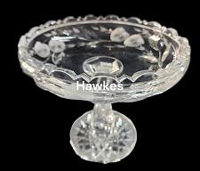 Buy Signed Hawkes gravic fruit compote hand Cut Glass