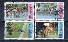 Buy Burkina Faso C258-61 Used set Bicyclists 1980 CV 4.50 (MV0218)+