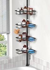 Buy ZUNTO Shower Caddy Corner for Bathroom Tension Pole Adjustable 25in114in