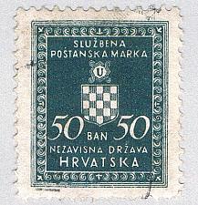Buy Croatia O2 Used Coat of Arms 2 1942 (BP85534)