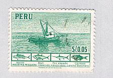Buy Peru Fishing boat green 5c 2 (AP135218)