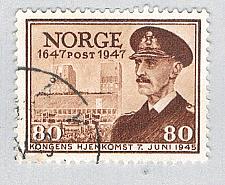 Buy Norway 289 Used King Haakon 1947 (BP68308)