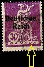 Buy GERMANY REICH [1920] MiNr 0122 I ( O/used ) [01] Plattenfehler geprüft