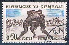 Buy Senegal 202 Used Wrestlers lr 1961 (S0785)+