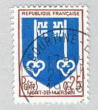 Buy France 1144 Used Arms of Mont-d-Marsan 1 1966 (BP58037)