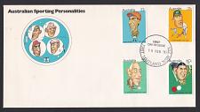 Buy Australia: 1981 Australian Sporting Personalities FDC. Ref: S0615