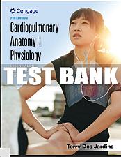 Buy Test Bank Cardiopulmonary Anatomy & Physiology Essentials of Respiratory Care 7th edi
